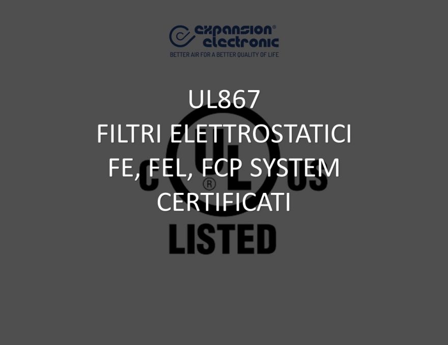 CERTIFICAZIONE UL867 ESPs